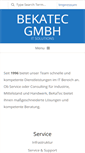 Mobile Screenshot of bekatec.de